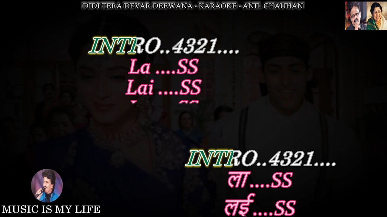 Didi Tera Devar Deewana Karaoke With Scrolling Lyrics Eng. & हिंदी