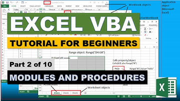 Excel VBA Tutorial for Beginners (Part 2/10): Modules and Procedures
