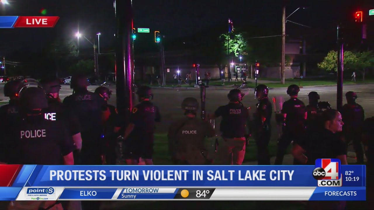 BREAKING NEWS: Downtown SLC protests turn violent and destructive (Part 2)