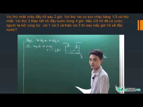 Video Toán nâng cao lớp 5 - Bài 20: Bài toán vòi nước - YouTube