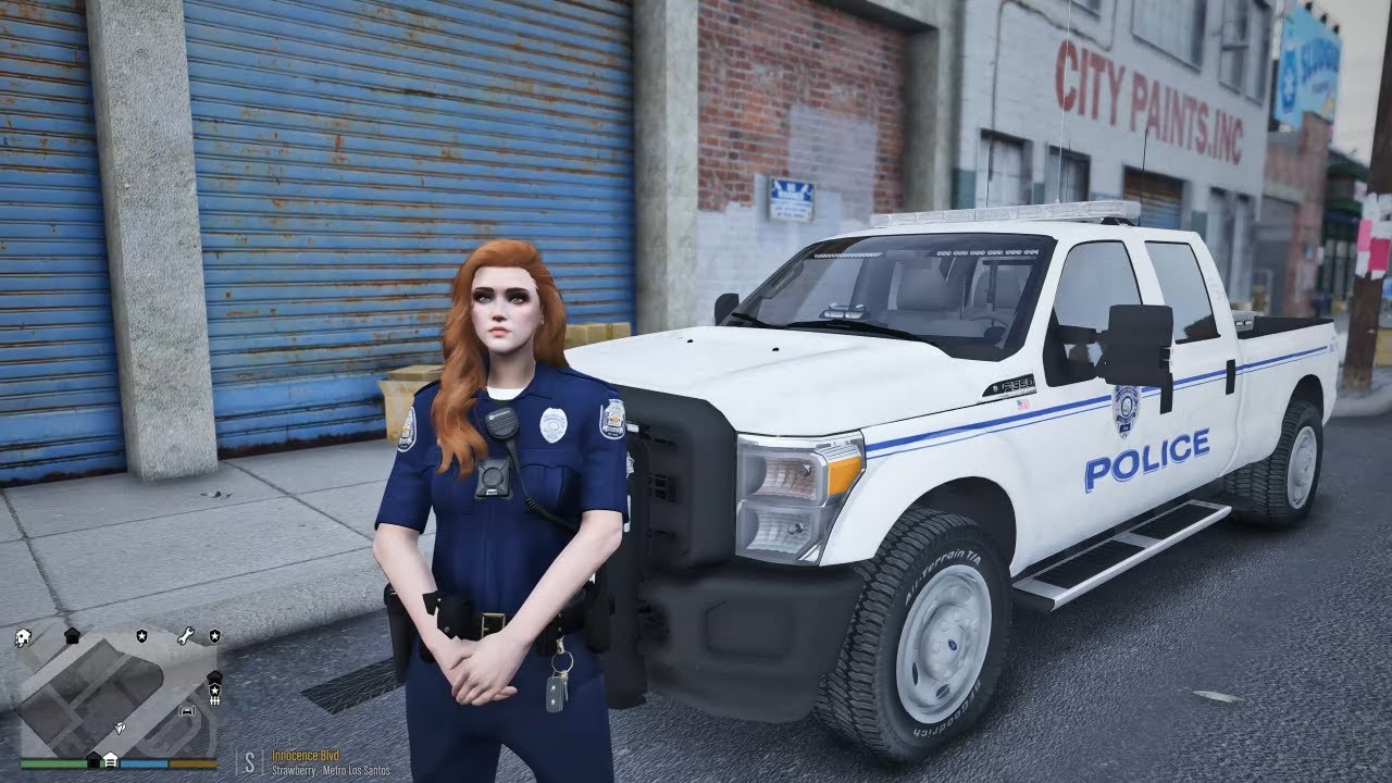 Gta 5 LSPDFR Playing As a North Las Vegas PD Female Police - F350 Routine Patrol