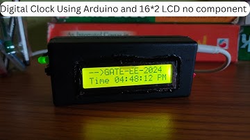 How To Make a Digital Clock||How to Make a Digital Clock Using Arduino and 16*2 LCD no component. ⚡⚡