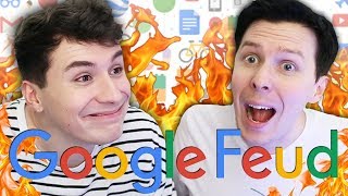 IS IT PAINFUL TO DIE?! - Dan and Phil play Google Feud #2 on Make