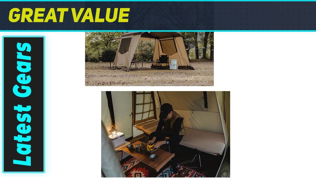 `Instant Cabin Tent: 4-Person Waterproof Powerhouse!