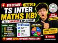 TS Inter Maths I(B) BIG Changes Explained 🚨 | New Blueprint & Weightage | Students Don’t Miss this