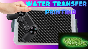 How to Customize Your PS4 Controller With Water Transfer Printing Carbon and Glow in the Dark Button