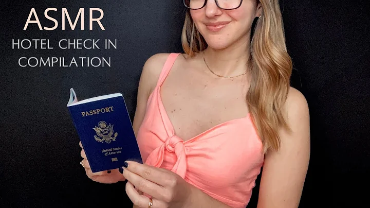 ASMR Hotel Check In Compilation (Soft Spoken, Keyboard Typing)