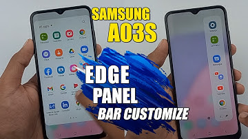 How To Enable Edge Panel Tool Bar - Samsung Galaxy A03s