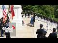 King Charles, Queen Camilla pay respects at Arlington National Cemetery | FULL