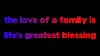 I love my family :)