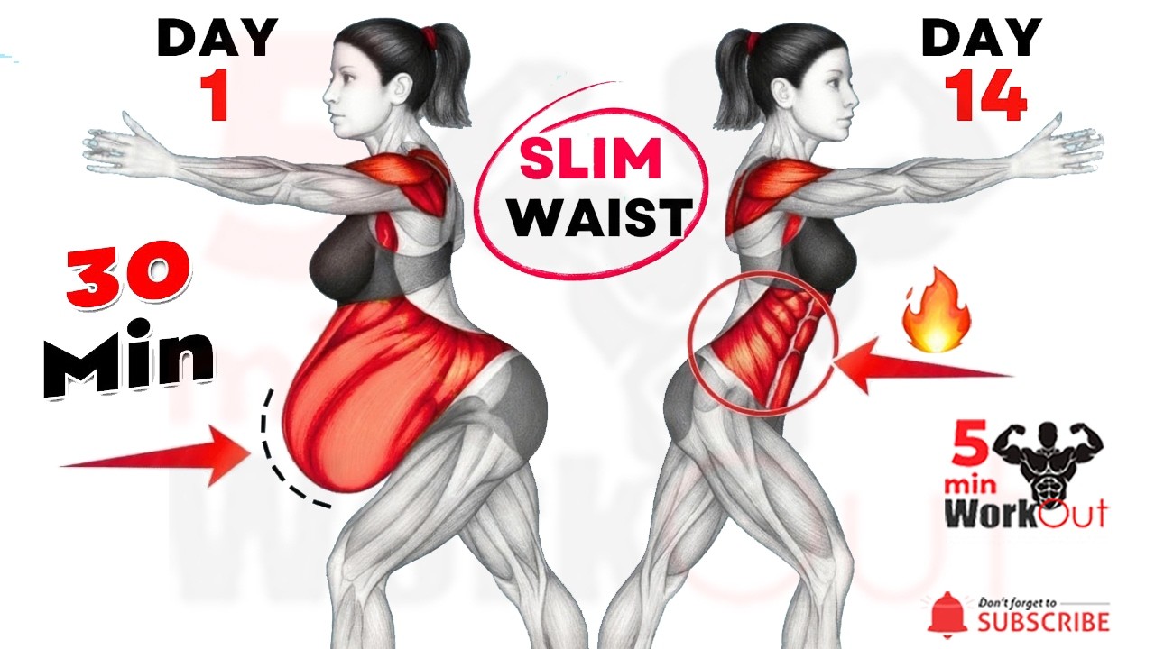 30-Min Standing Workout to Melt Upper & Lower Belly Fat🔥Flabby Stomach Fat Full Body Workout