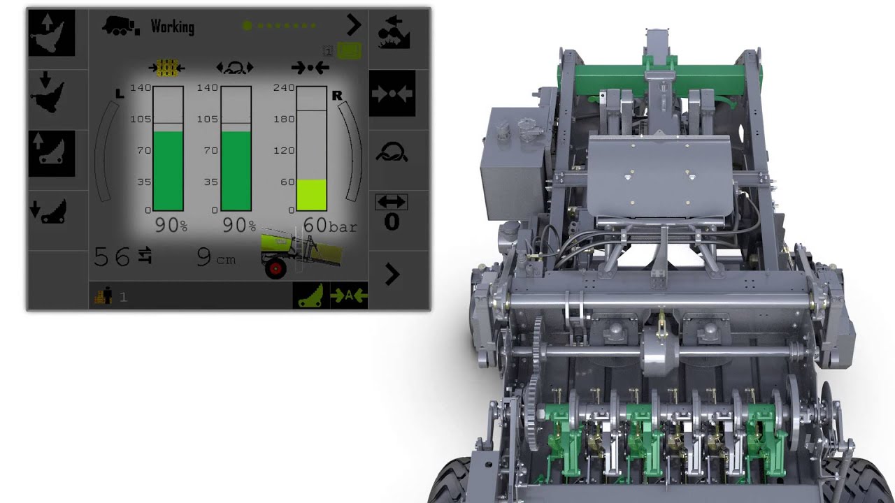 CLAAS Quadrant 5200 APR (Automatic Pressure Control) animation