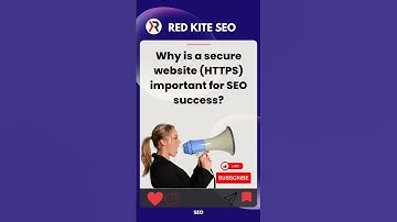 Why is a secure website (HTTPS) important for SEO?