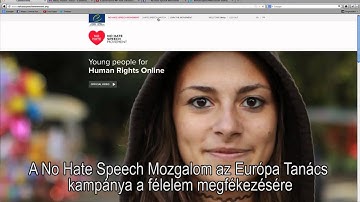 No Hate Speech Movement Trailer Hungarian Subtitles
