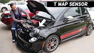 FIAT 500 TURBO MAP SENSOR LOCATION REPLACEMENT EXPLAINED, FIAT 500 ABARTH 1.4 T MAP SENSOR