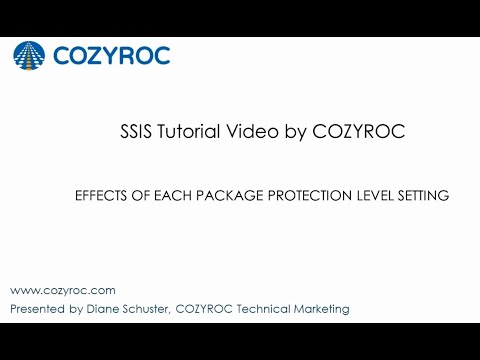 Package protection levels - SSIS tutorial For Beginners by COZYROC