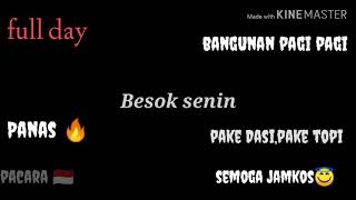 Story WA #besok senin