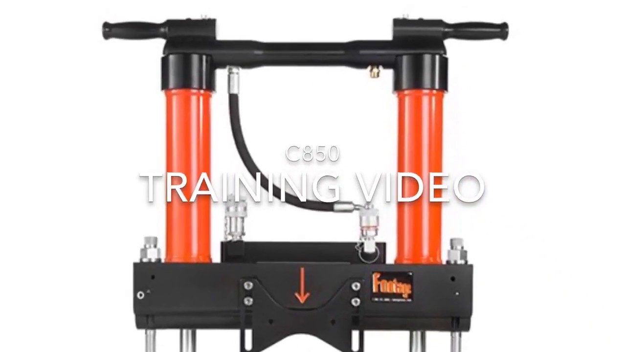 Footage C850 4”8” Hydraulic Squeeze Off Tool Training Video YouTube