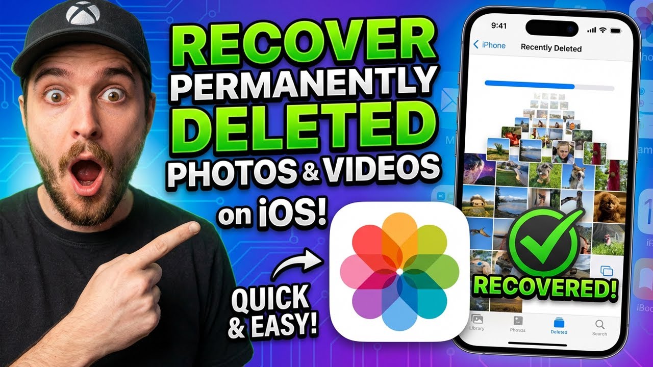 🔄 RECOVER PERMANENTLY DELETED PHOTOS iOS 2026 ✅ iPhone/iPad Without Backup