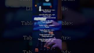 Opening and closing tags html #htmlcss #viralvideo #technology #coding #frontendcourse #fypage #yt