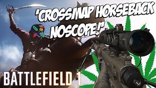 'HORSEBACK CROSS MAP SNIPE!' - Funny Moments - Battlefield 1 Beta