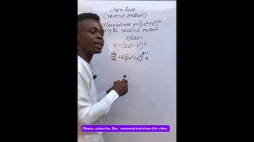 Chain rule(shortcut method) #maths #differentiation #chainrule #mathsteacher #viralvideo