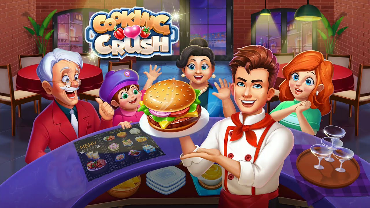 Instead games. Игра Cooking Crush. Игра Cooking Crush кафе. Игра про ресторан краш. Кукинг игра на двоих.