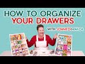 How to organize your drawers  office  craft supplies junk drawers  other little stuff