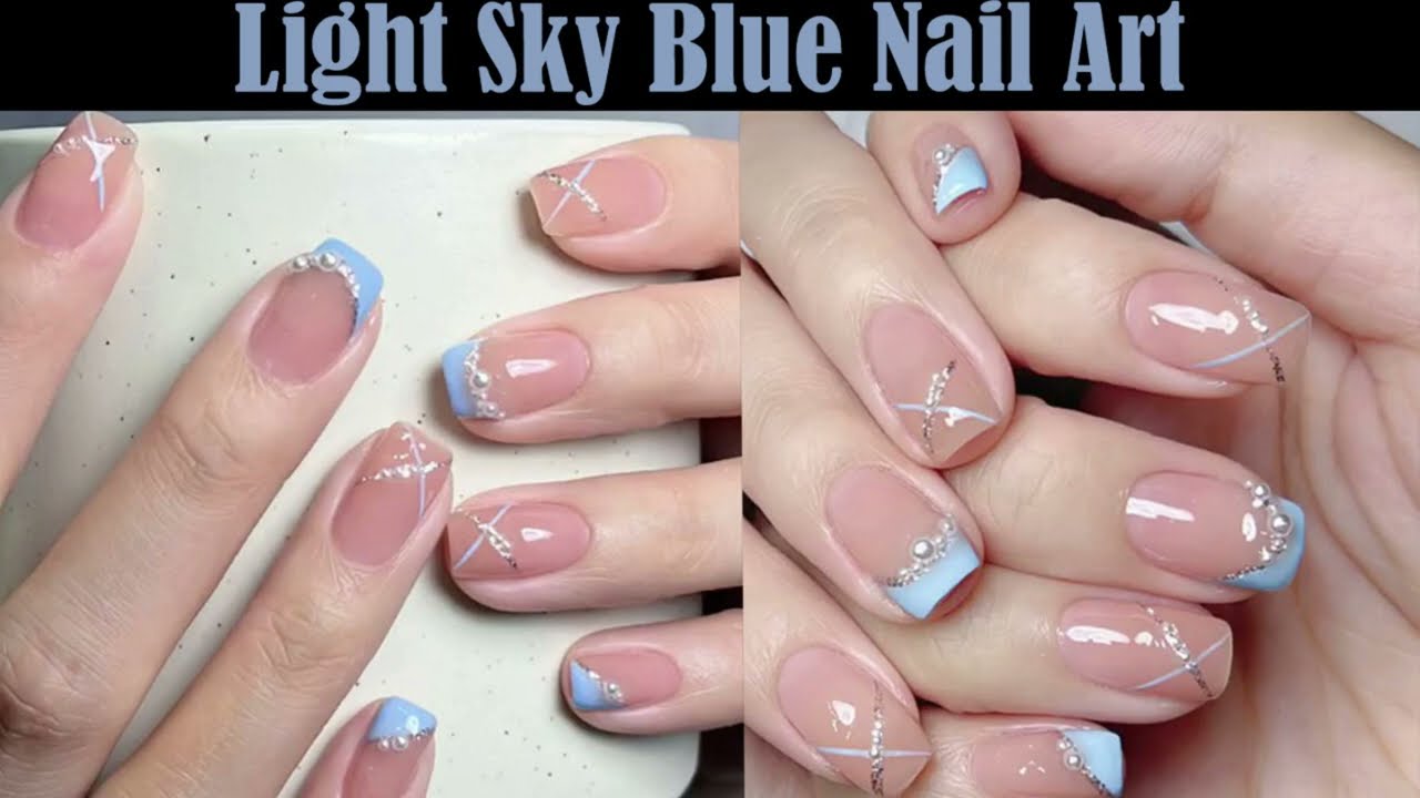 Sky Blue Nail Art Strips – Simply Inked