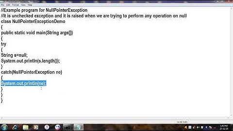NullPoinerException in JAVA||JAVA in Telugu Lecture-60