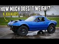 How Much Does the AWD MIATA WEIGH!?? - Getting it Street Ready & Taking it to the Scales!