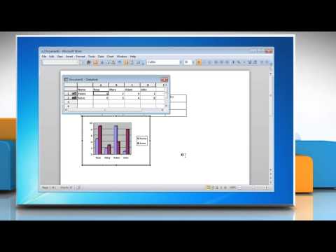 How to make a line graph from a Table in Word 2010