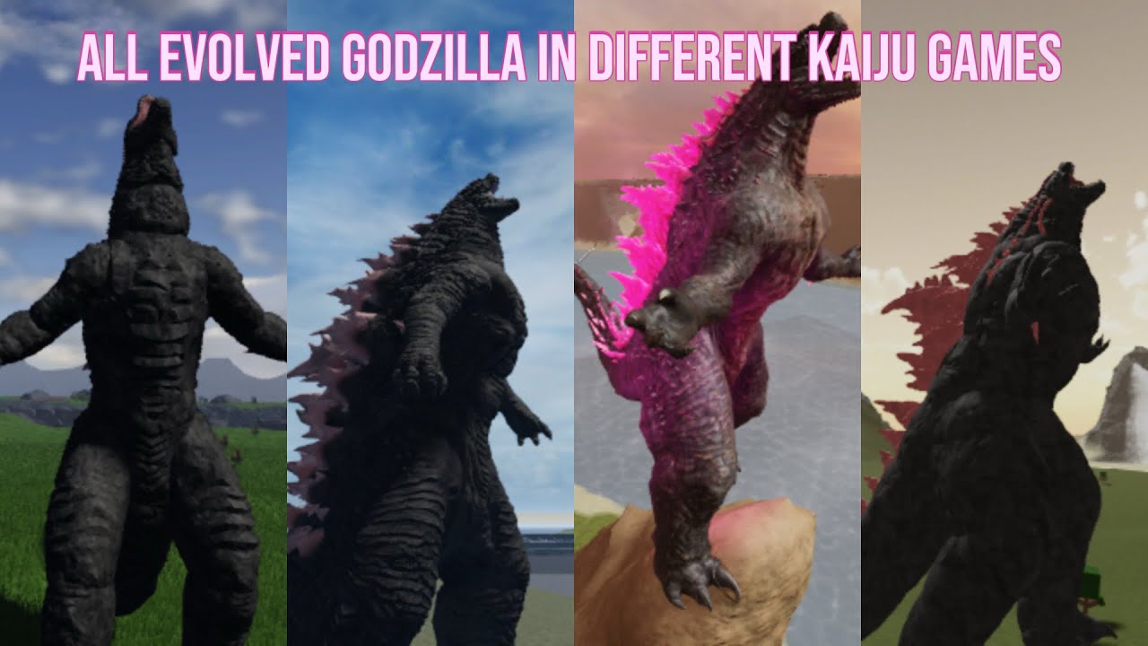 All Evolved Godzilla in Different Kaiju Games
