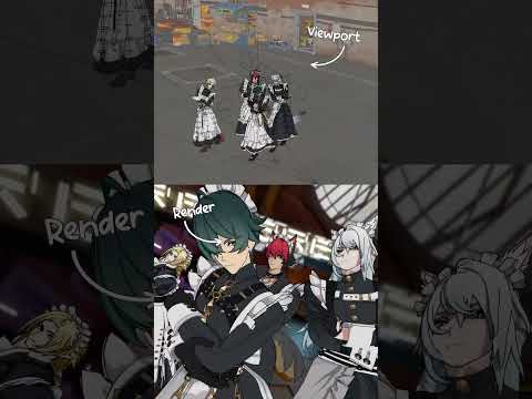 moechakkafire dance Viewport VS Render #hoyofair #zenlesszonezero #animation