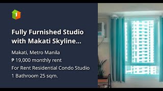Fully Furnished Studio with Makati Skyline View for Rent at The Beacon Tower