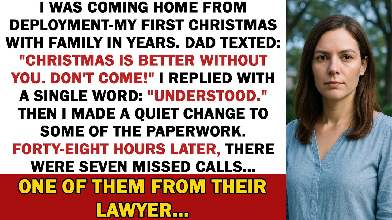 «Рождество лучше без тебя!» — написал отец. Я ответил одним словом. Вскоре их адвокат…