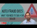 Essential Documents for Proving Auto Fraud Against Car Dealers