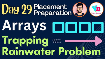 Arrays - Trapping Rainwater problem in telugu | DSA in Telugu | Vamsi Bhavani