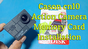 Cason cn10 action camera memory card installation
