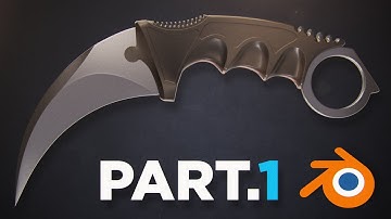 Karambit Knife Modeling in Blender - Part 1/3