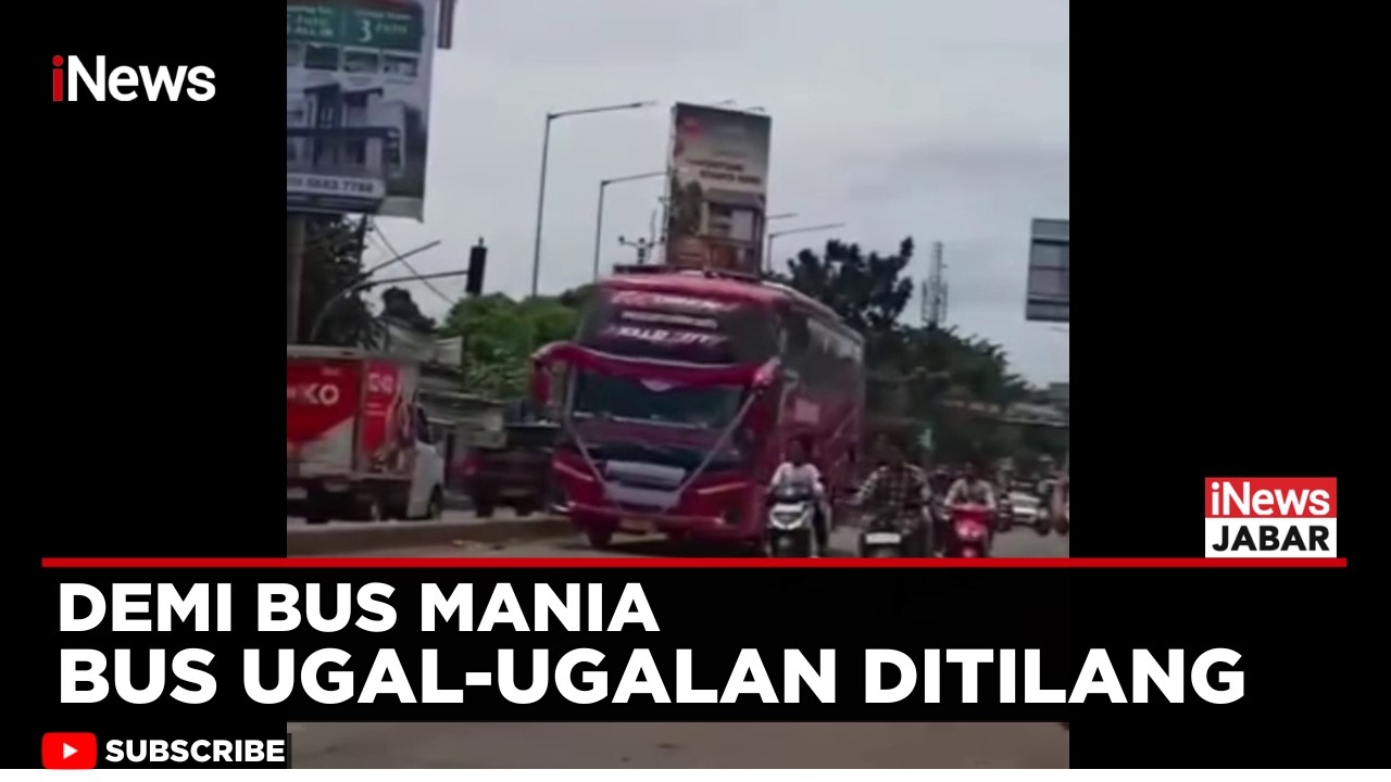 Aksi Bus Telolet Ugal-ugalan di Tangsel Berujung Tilang | iNews Jabar