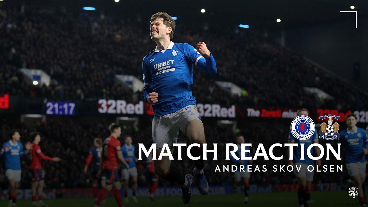 Андреас Сков Ольсен комментирует первый гол «Рейнджерс» на «Айброкс» | РЕАКЦИЯ | 4 февраля 2026 г.