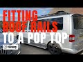 Fit Roof Rails & Bars to pop top on VW transporter T5/T5.1/T6 (/any pop top)