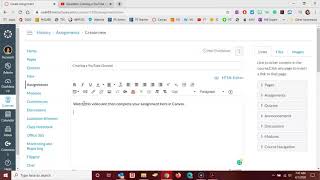 Canvas: Embedding a YouTube Video in the RCE