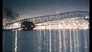 Ship collides with the Francis Scott Key Bridge in Baltimore, causing it to collapse