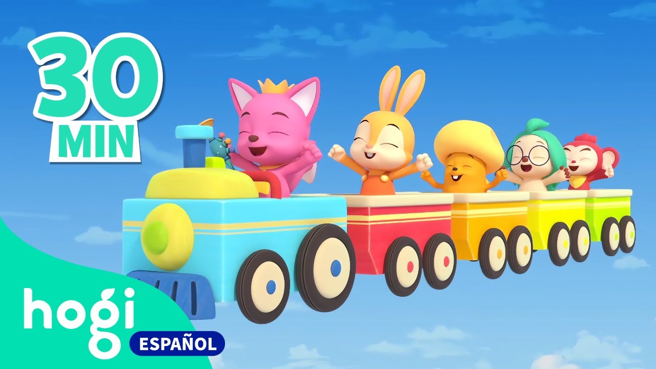 ¡Chu-chu! ¡Todos abordo!｜Canciones Infantiles de Autos｜Tren, Camión y Excavadora｜Hogi en español