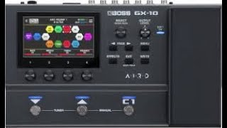 Boss GX-10 Tutorial , setting up a wah pedal with EXP-1