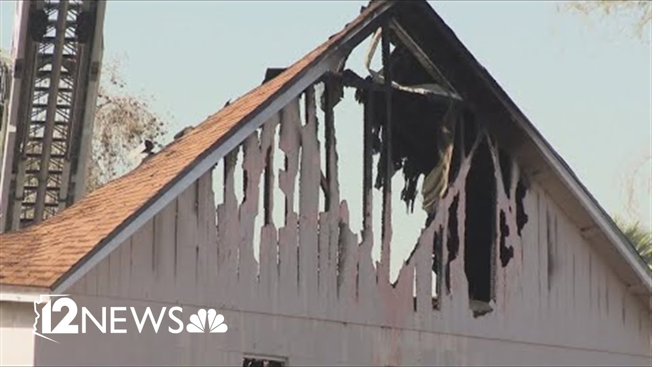Phoenix home destroyed by fire, arson suspected