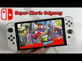 Super Mario Odyssey on Nintendo Switch OLED Gameplay Handheld