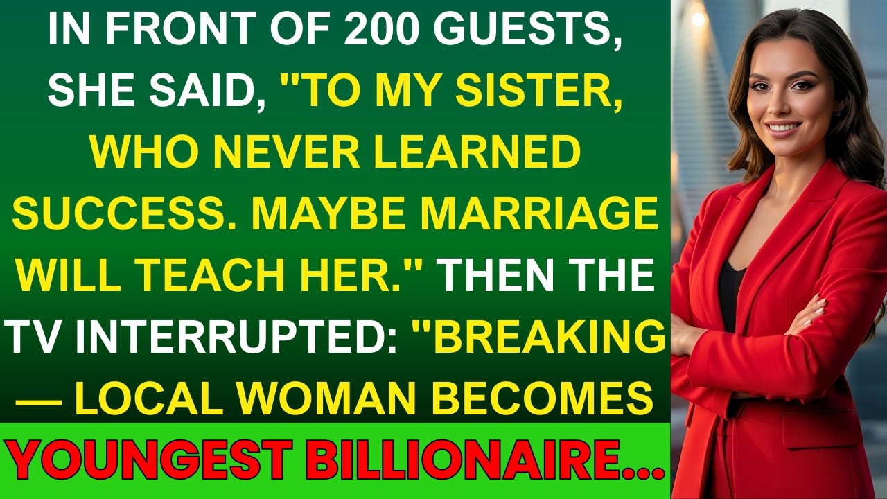 Sister's Wedding Speech About My 'Failures'—Until The Headlines Broke